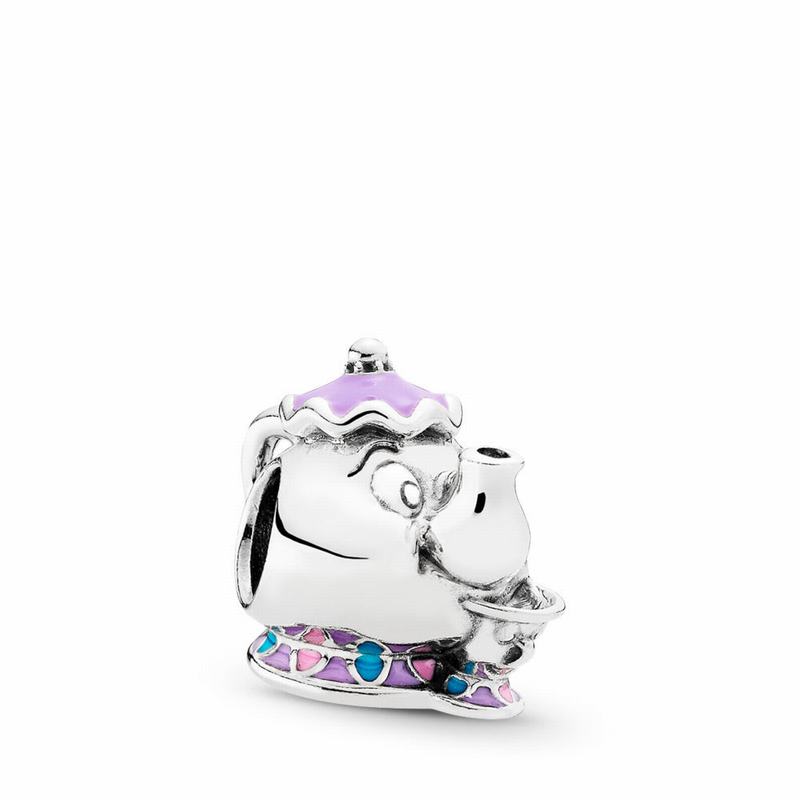 Pandora Disneyr Mrs. Potts & Chip Beauty And The Beast Charm - Sterling Silver/Enamel/Blue - Canada